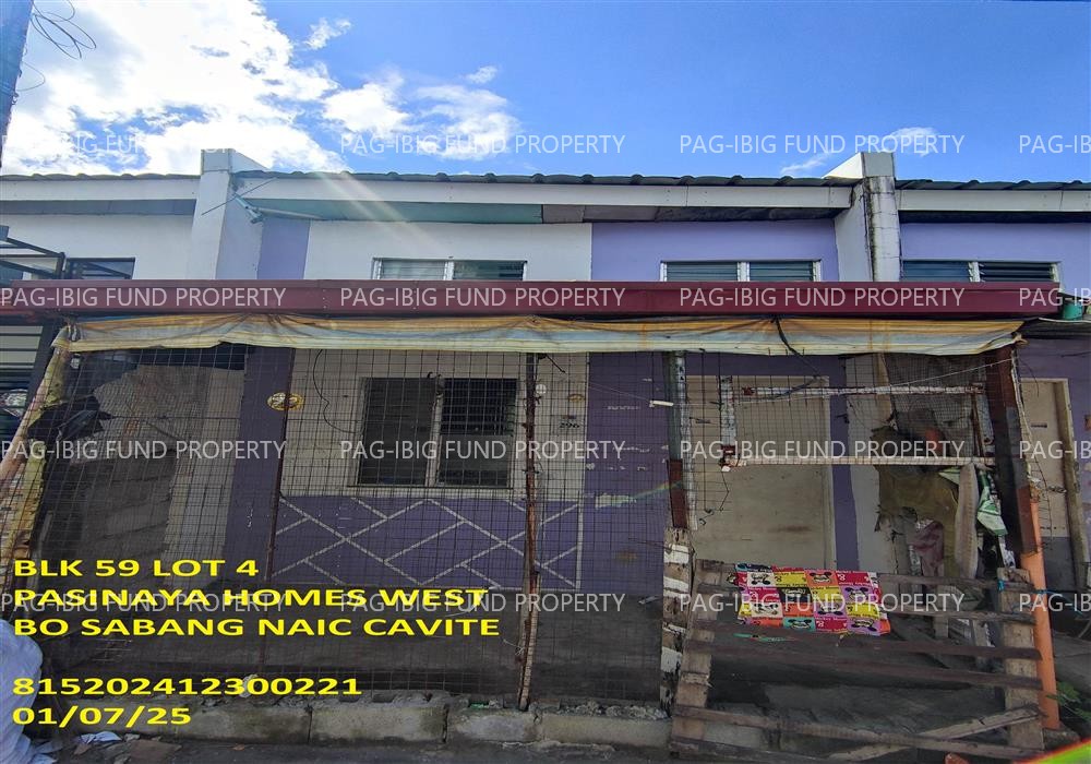 Lot 4 Blk. 59 PASINAYA HOMES WEST SABANG, NAIC, CAVITE, 4110 is available on acquired assets