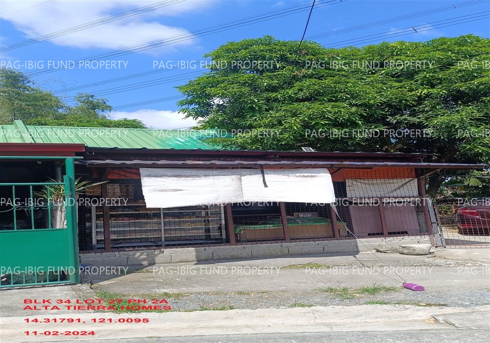 Lot 27 Blk. 34 Phase 2 ALTA TIERRA HOMES ALDIANO OLAES, GEN. MARIANO ALVAREZ, CAVITE, 4117 is available on acquired assets