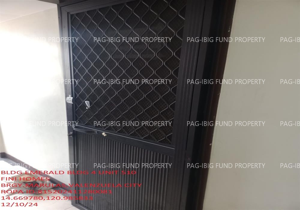 Unit 510 5TH Flr. EMERALD-4 FINI HOMES MARULAS, VALENZUELA CITY, NCR, THIRD DISTRICT, 1440 is available on acquired assets