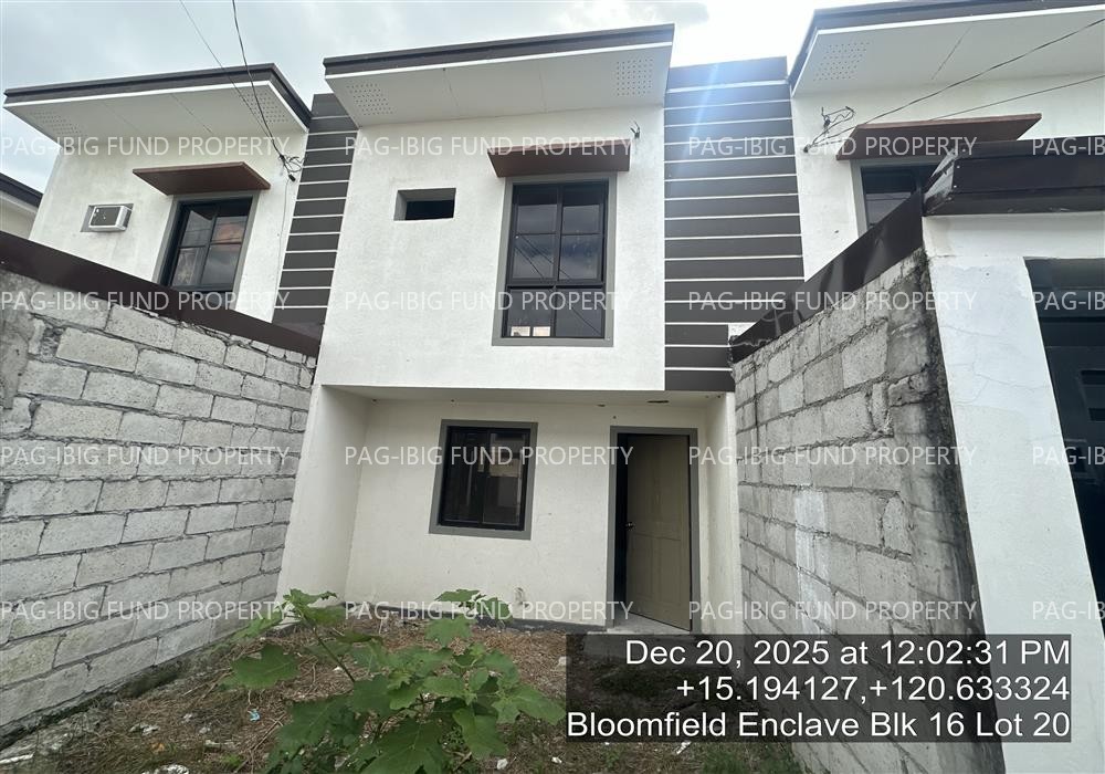 Lot 20 Blk. 16 Phase 2 BLOOMFIELD SAN JOSE, MAGALANG, PAMPANGA, 2011 is available on acquired assets