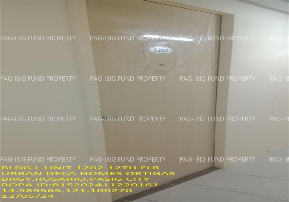 Unit 1202 12TH Flr. L URBAN DECA HOMES ORTIGAS ROSARIO, PASIG CITY, NCR, SECOND DISTRICT, 1609 is available on acquired assets