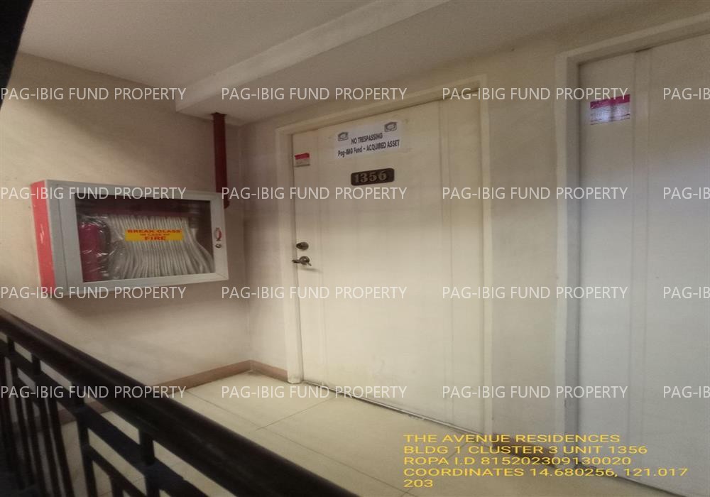 Unit 6 5TH Flr. 1 CLUSTER 3 THE AVENUE RESIDENCES CONDOMINIUM TALIPAPA, QUEZON CITY, NCR, SECOND DISTRICT, 1116 is available on acquired assets