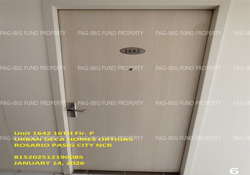 Unit 1642 16TH Flr. P URBAN DECA HOMES ORTIGAS ROSARIO, PASIG CITY, NCR, SECOND DISTRICT, 1609 is available on acquired assets