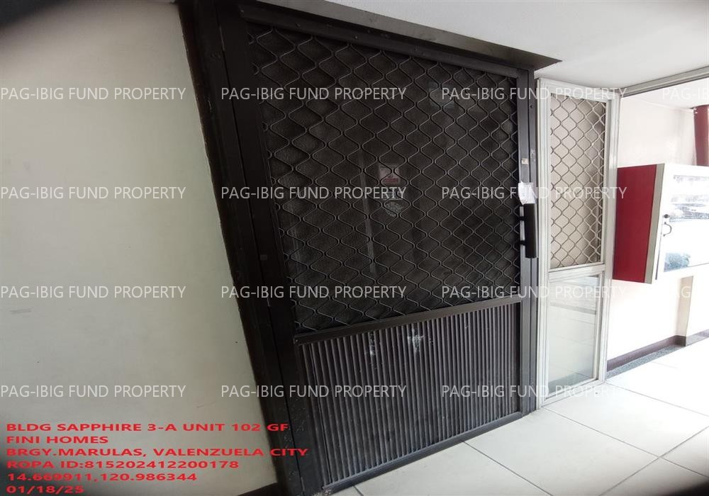Unit 102 GROUND Flr. SAPPHIRE 3-A FINI HOMES MARULAS, CITY OF VALENZUELA, NCR, THIRD DISTRICT, 1440 is available on acquired assets