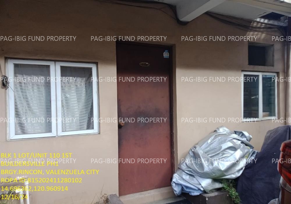 Unit 110 1ST Flr. BLOCK 1 BUILDERSVILLE DALANDANAN, CITY OF VALENZUELA, NCR, THIRD DISTRICT, 1444 is available on acquired assets