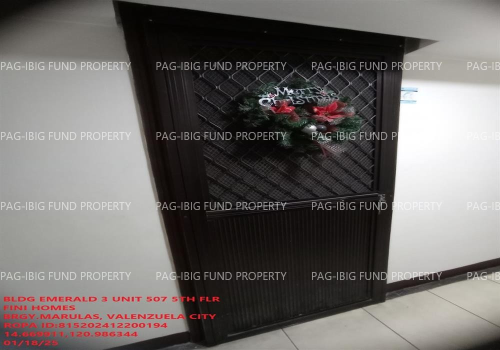 Unit 507 5TH Flr. EMERALD-3 RAMON DELFIN ST. FINI HOMES MARULAS, CITY OF VALENZUELA, NCR, THIRD DISTRICT, 1440 is available on acquired assets