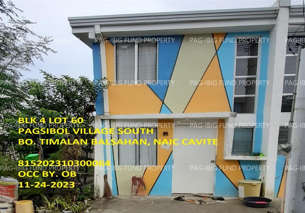 Lot 60 Blk. 4 Phase 3A PAGSIBOL VILLAGE SOUTH SABANG, NAIC, CAVITE, 4110 is available on acquired assets