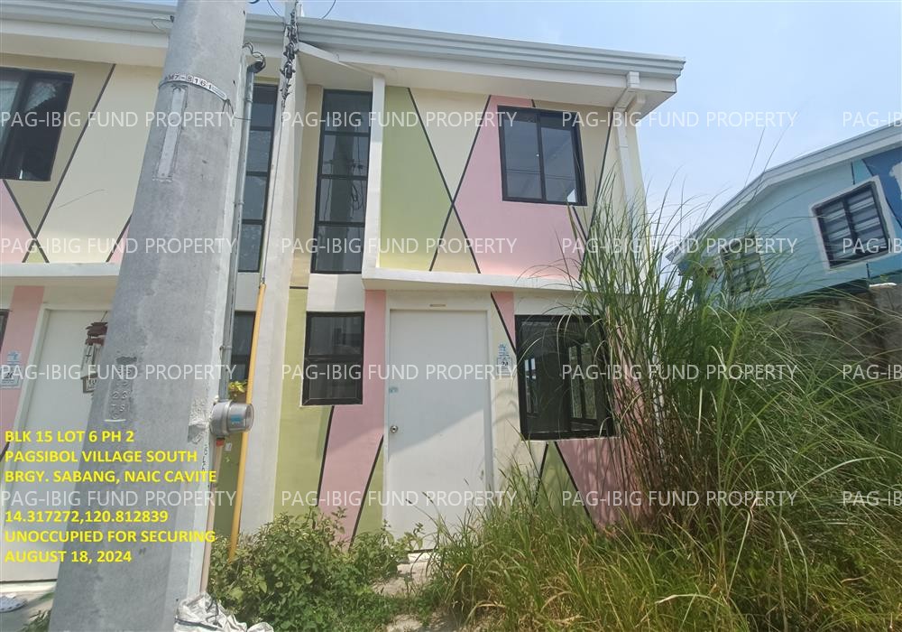 Lot 6 Blk. 15 Phase 2 NOW 3B PAGSIBOL VILLAGE SOUTH SABANG, NAIC, CAVITE, 4110 is available on acquired assets