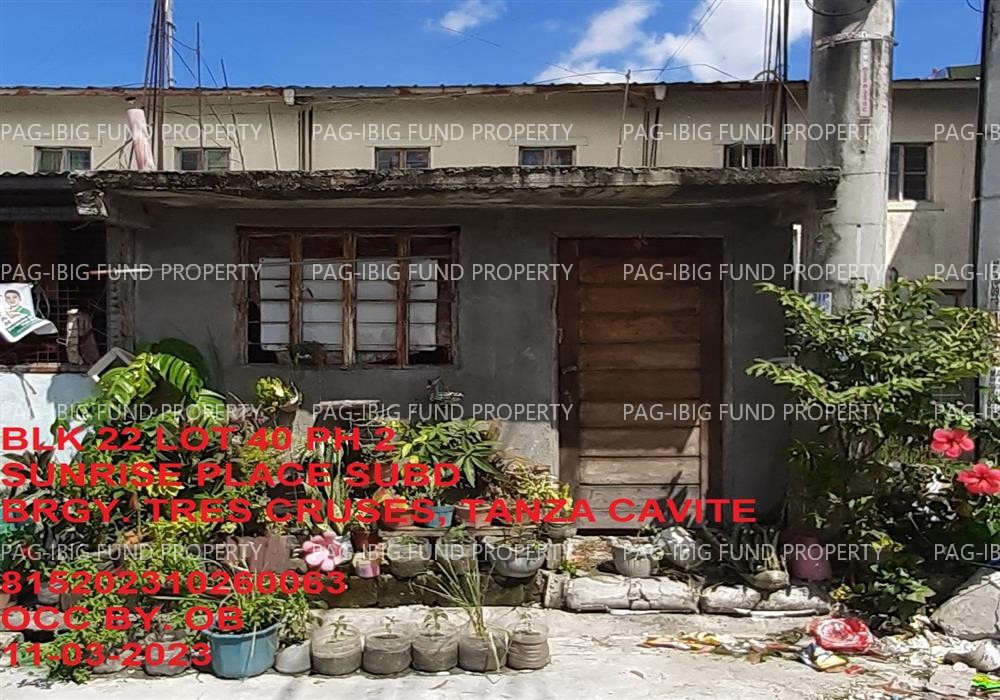Lot 40 Blk. 22 Phase 2 SUNRISE PLACE TRES CRUSES, TANZA, CAVITE, 4108 is available on acquired assets