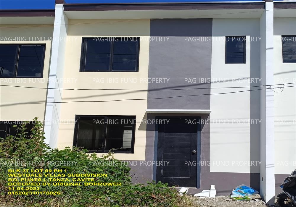 Lot 9 Blk. 37 Phase 1 WESTDALE VILLAS SUBDIVISION PUNTA I, TANZA, CAVITE, 4108 is available on acquired assets