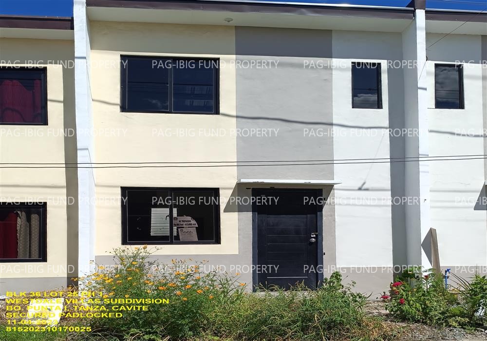 Lot 25 Blk. 36 Phase 1 WESTDALE VILLAS SUBDIVISION PUNTA I, TANZA, CAVITE, 4108 is available on acquired assets