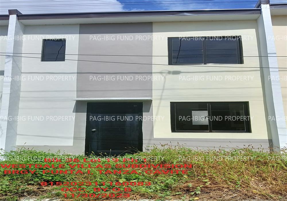 Lot 19 Blk. 36 Phase 1 WESTDALE VILLAS SUBDIVISION PUNTA I, TANZA, CAVITE, 4108 is available on acquired assets