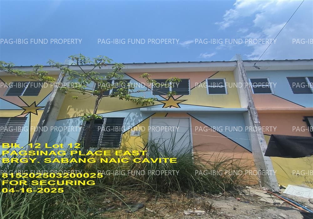 Lot 12 Blk. 12 PAGSINAG PLACE EAST SABANG, NAIC, CAVITE, 4110 is available on acquired assets