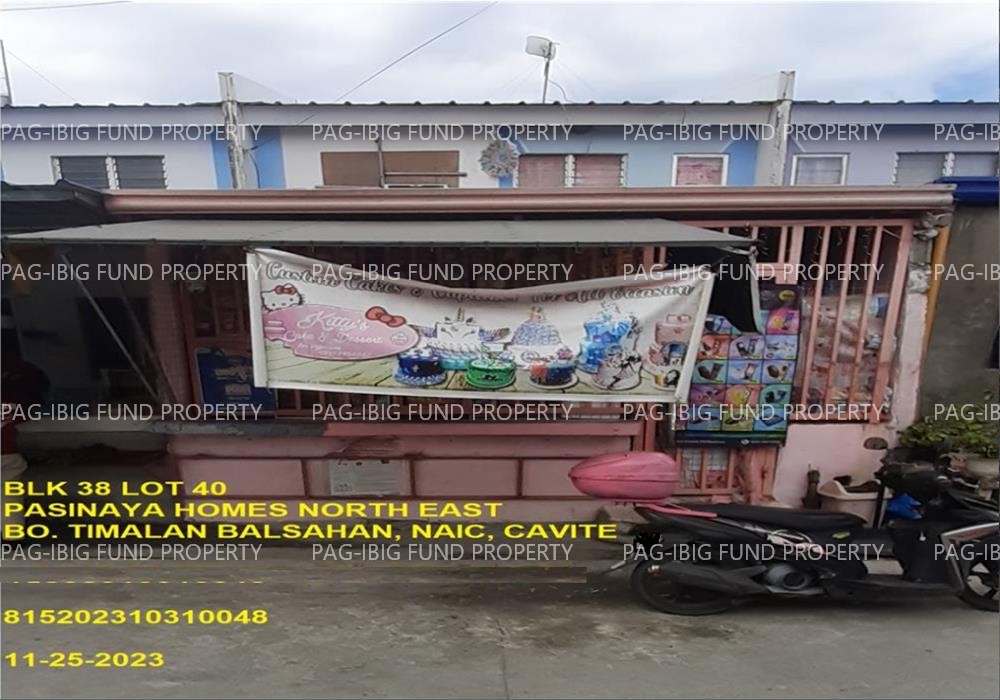 Lot 40 Blk. 38 PASINAYA HOMES NORTH EAST TIMALAN BALSAHAN, NAIC, CAVITE, 4110 is available on acquired assets