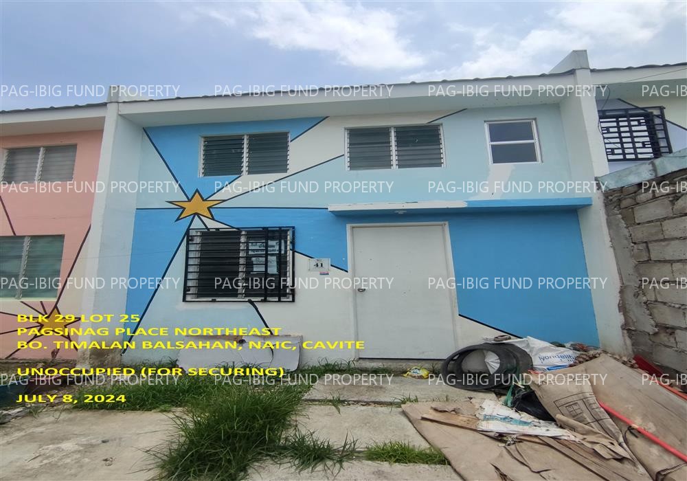 Lot 25 Blk. 29 PAGSINAG PLACE NORTHEAST TIMALAN BALSAHAN, NAIC, CAVITE, 4110 is available on acquired assets