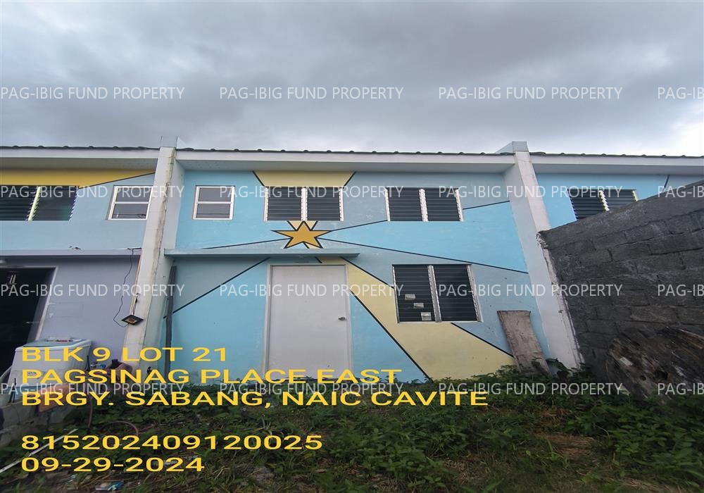Lot 21 Blk. 9 PAGSINAG PLACE EAST SABANG, NAIC, CAVITE, 4110 is available on acquired assets