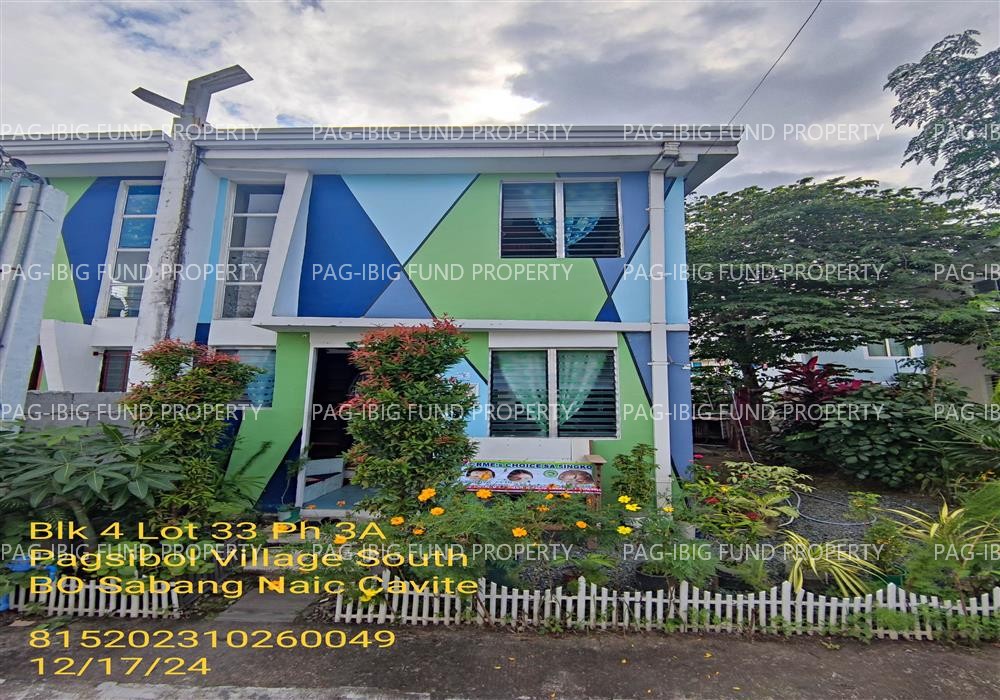 Lot 33 Blk. 4 Phase 3A PAGSIBOL VILLAGE SOUTH SABANG, NAIC, CAVITE, 4110 is available on acquired assets