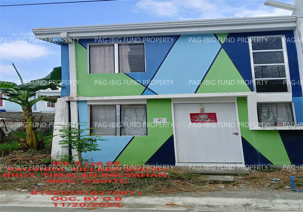 Lot 68 Blk. 5 Phase 3A PAGSIBOL VILLAGE SOUTH SABANG, NAIC, CAVITE, 4110 is available on acquired assets