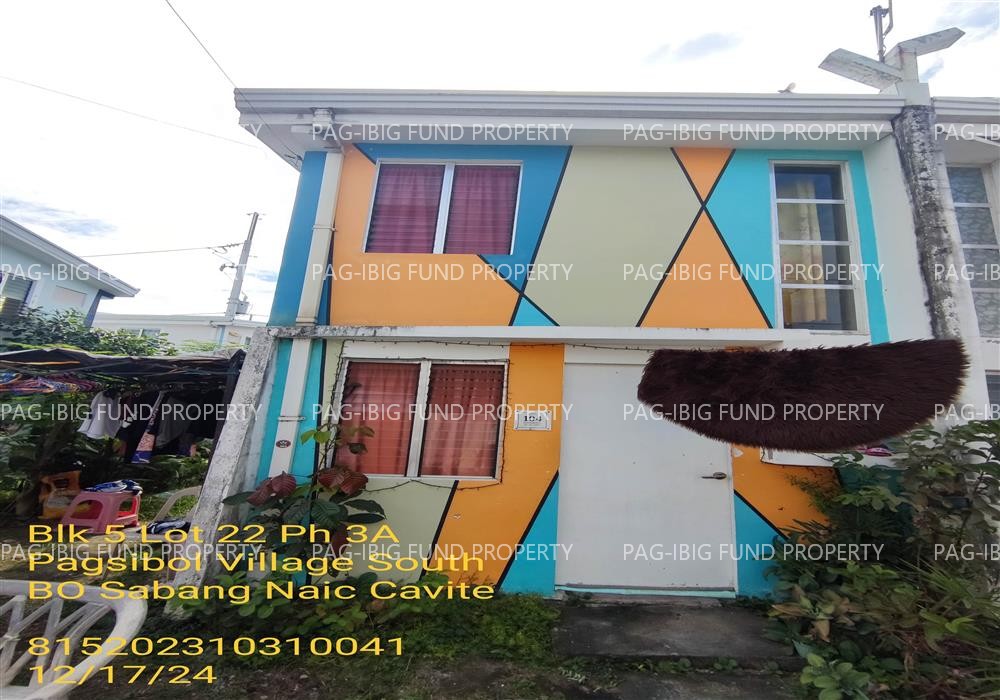 Lot 22 Blk. 5 Phase 3A PAGSIBOL VILLAGE SOUTH SABANG, NAIC, CAVITE, 4110 is available on acquired assets