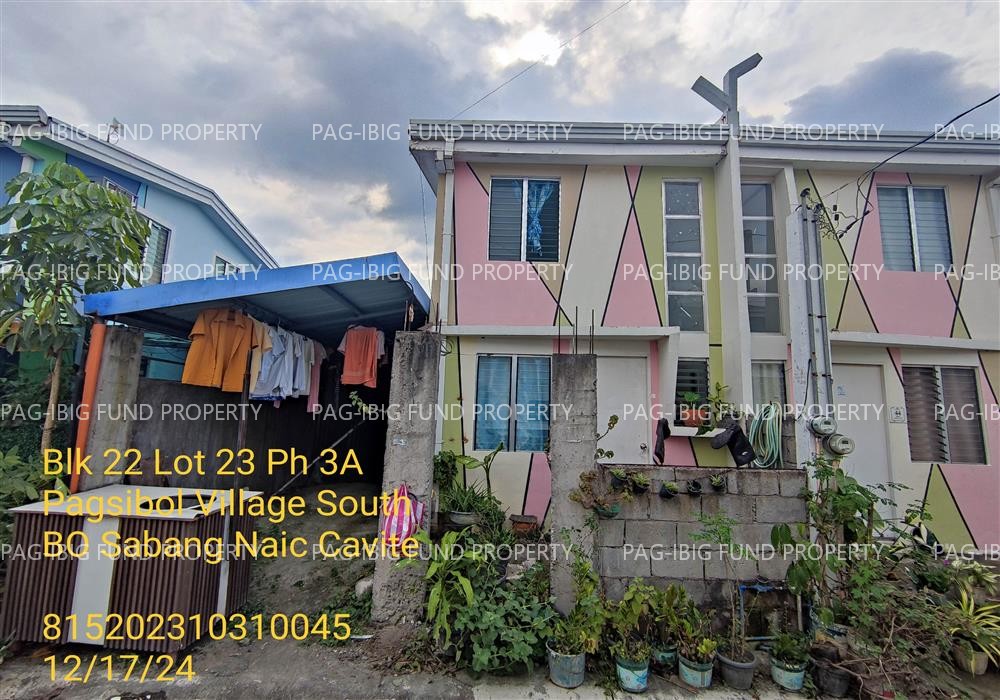 Lot 23 Blk. 22 Phase 3A PAGSIBOL VILLAGE SOUTH SABANG, NAIC, CAVITE, 4110 is available on acquired assets