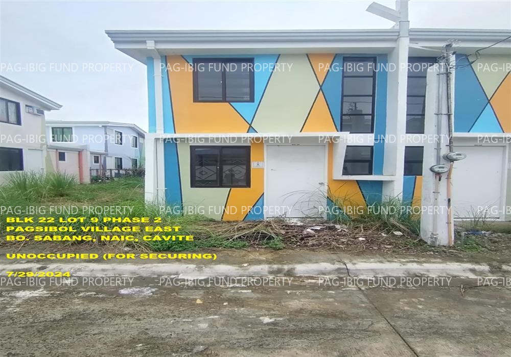 Lot 9 Blk. 22 Phase 2 NOW 4B PAGSIBOL VILLAGE EAST SABANG, NAIC, CAVITE, 4110 is available on acquired assets