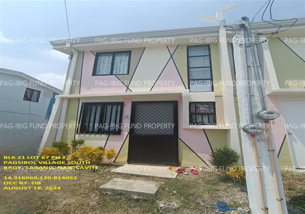 Lot 67 Blk. 21 Phase 2 NOW 3B PAGSIBOL VILLAGE SOUTH SABANG, NAIC, CAVITE, 4110 is available on acquired assets