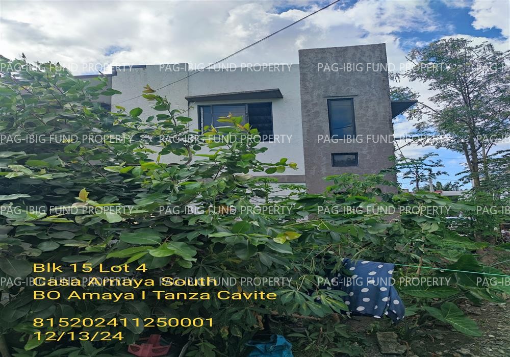 Lot 4 Blk. 15 CASA AMAYA SOUTH AMAYA I, TANZA, CAVITE, 4108 is available on acquired assets
