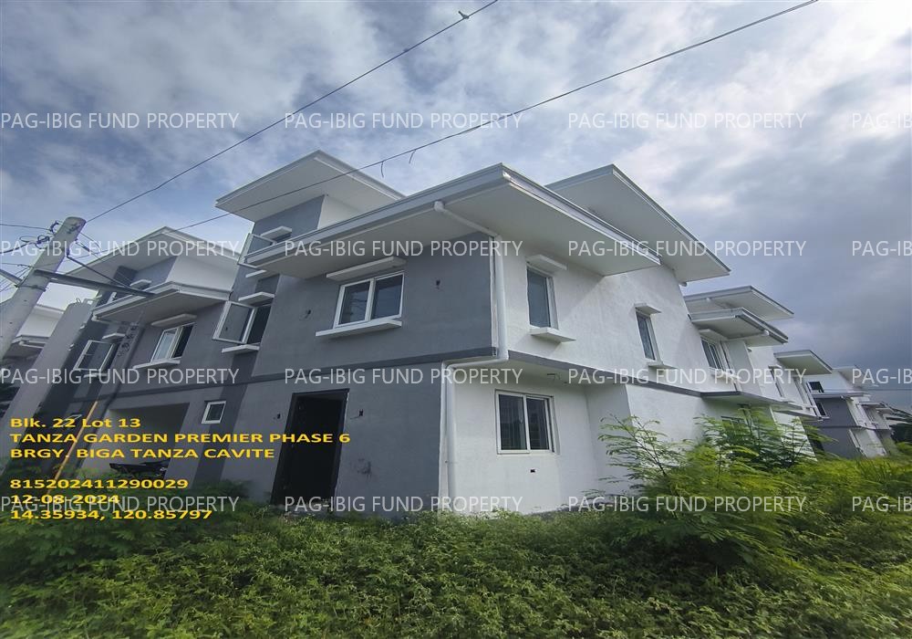 Lot 13 Blk. 22 TANZA GARDEN PREMIER PHASE 6 BIGA, TANZA, CAVITE, 4108 is available on acquired assets