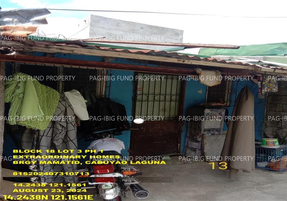 Lot 3 Blk. 18 Phase 1 EXTRAORDINARY HOMES MAMATID, CITY OF CABUYAO, LAGUNA, 4025 is available on acquired assets