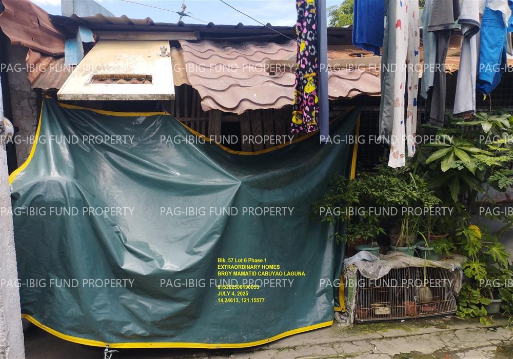 Lot 6 Blk. 57 Phase 1 EXTRAORDINARY HOMES MAMATID, CITY OF CABUYAO, LAGUNA, 4025 is available on acquired assets