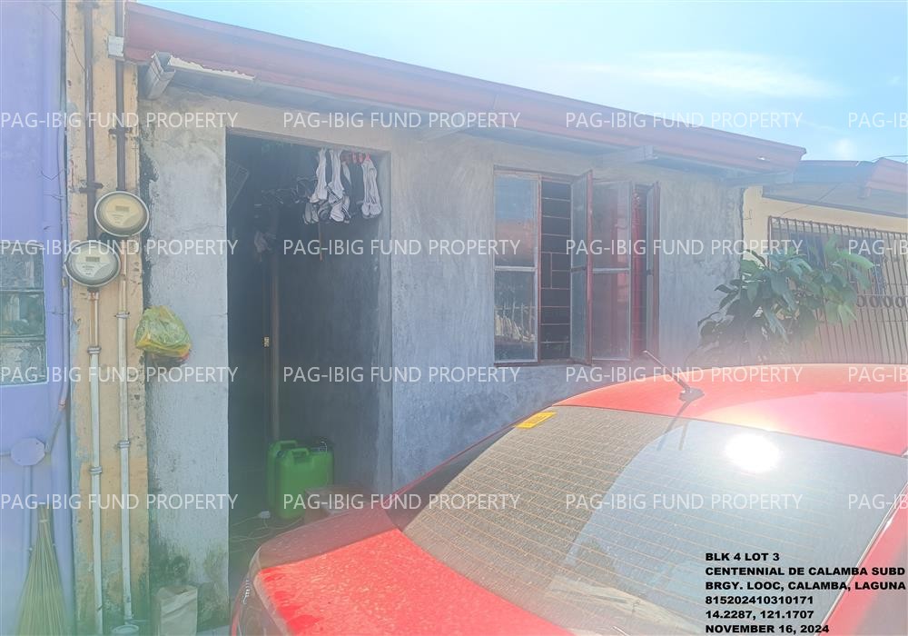 Lot 3 Blk. 4 CENTENNIAL DE CALAMBA SUBD LOOC, CITY OF CALAMBA, LAGUNA, 4027 is available on acquired assets