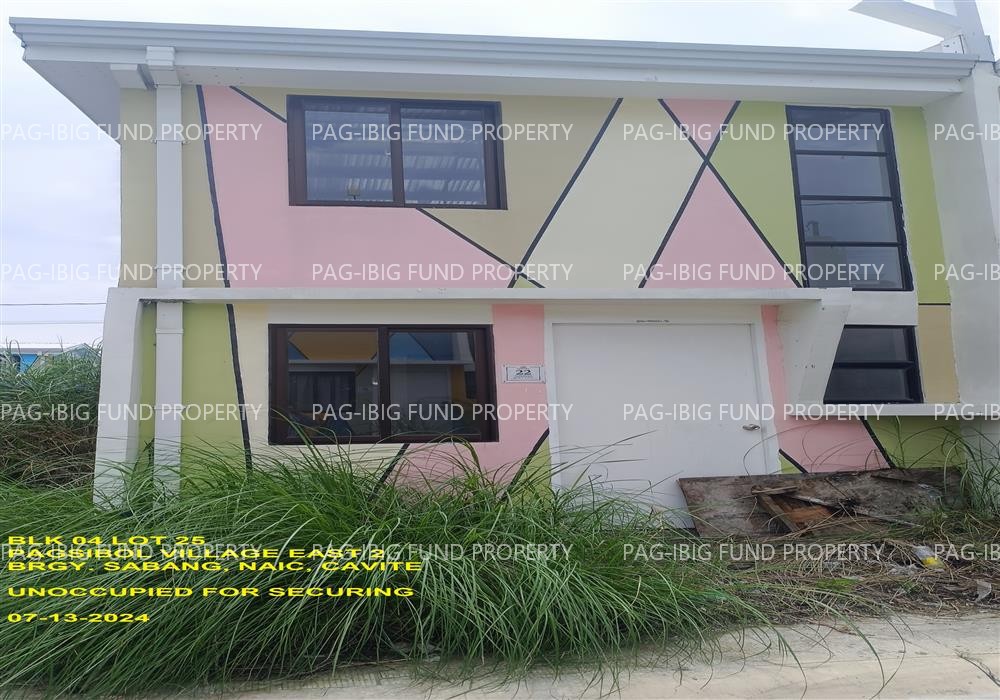 Lot 25 Blk. 4 Phase 2 NOW 4B PAGSIBOL VILLAGE EAST SABANG, NAIC, CAVITE, 4110 is available on acquired assets