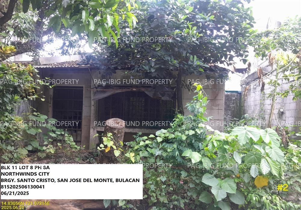 Lot 8 Blk. 11 Phase 8A NORTHWINDS CITY SANTO CRISTO, CITY OF SAN JOSE DEL MONTE, BULACAN, 3023 is available on acquired assets