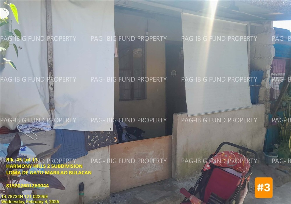 Lot 13 Blk. 45 HARMONY HILLS 2 SUBDIVISION LOMA DE GATO, MARILAO, BULACAN, 3019 is available on acquired assets