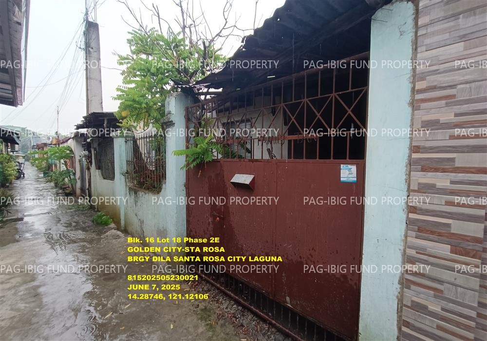 Lot 18 Blk. 16 Phase 2E GOLDEN CITY-STA ROSA DILA, CITY OF SANTA ROSA, LAGUNA, 4026 is available on acquired assets