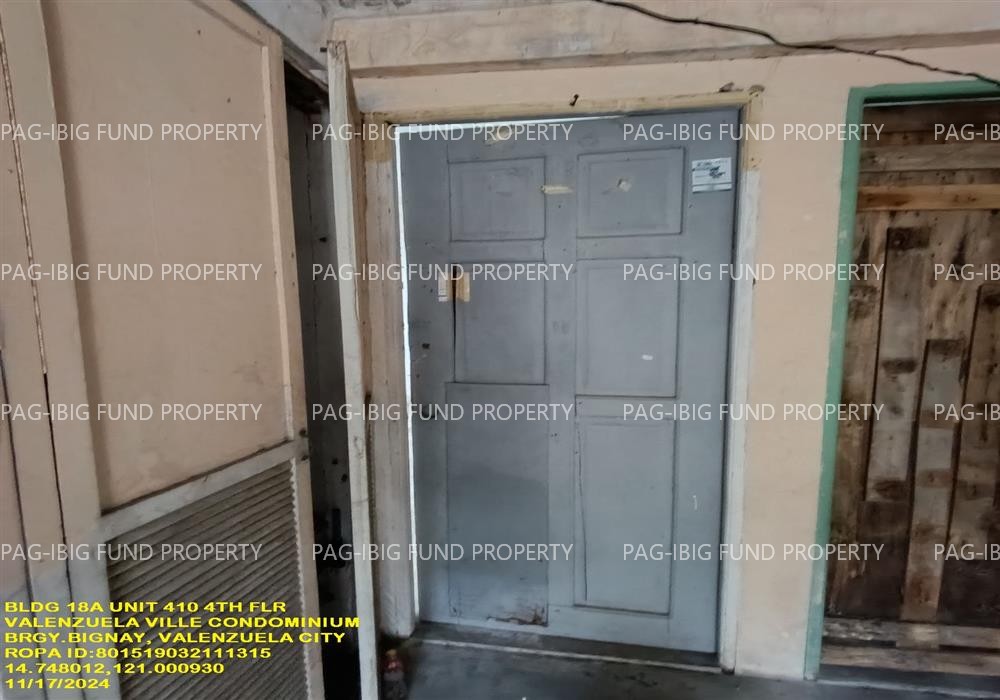Unit 410 4TH - UNIT 410 Flr. 18-A VALENZUELA VILLE CONDOMINIUM BIGNAY, CITY OF VALENZUELA, NCR, THIRD DISTRICT, 1440 is available on acquired assets